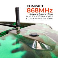COMPACT Mini 868MHz LoRa Antenne | SMA | f. V3 / V4 Autopilot + Lowrance wireless Echos