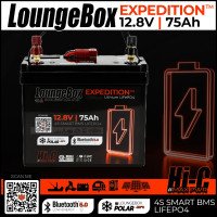 LoungeBox Expedition | 12V LiFePo BT5 + HEATING -30° | Outdoor Accu Camping Caravan #1 75Ah