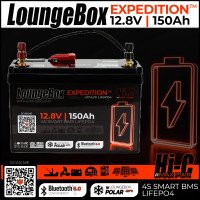 LoungeBox Expedition | 12V 150aH | BT5 + HEATING -30° | LiFePo Outdoor Akku Camping Caravan