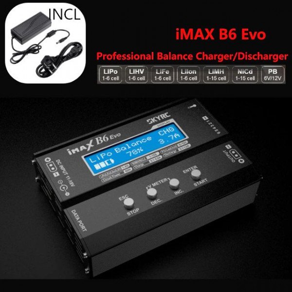 UK Imax B6 4S 6A Quickcharger Set | incl. 12V & 220V Pow.Supply