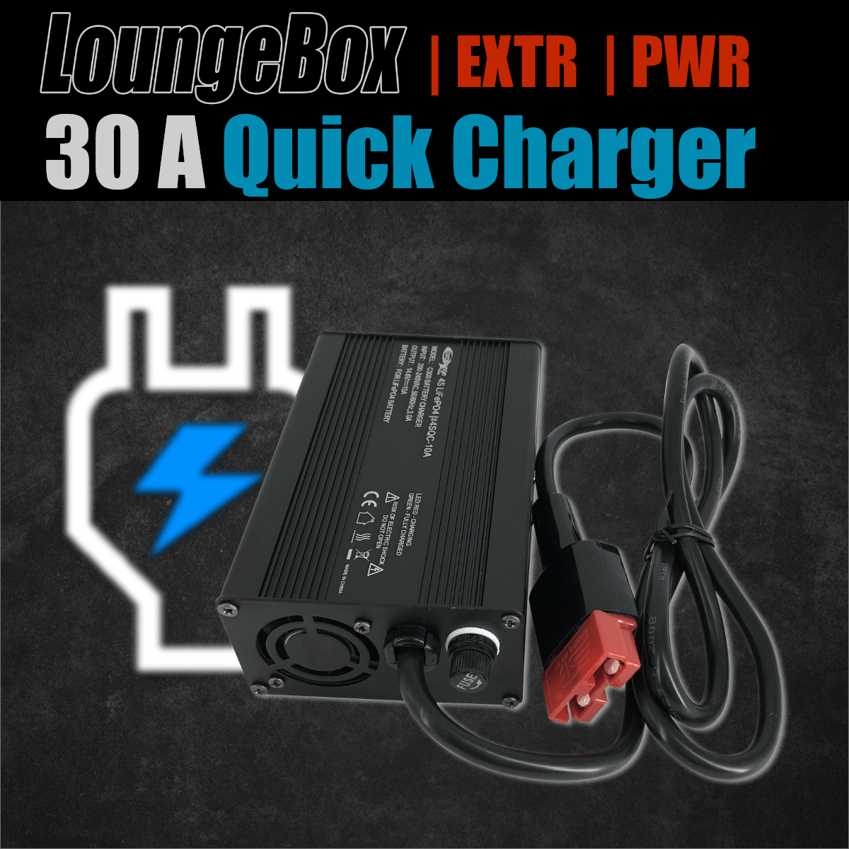 30A LifePo Quick Charger for the Loungebox PWR and Expedition