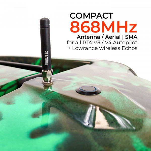 COMPACT Mini 868MHz LoRa Antenne | SMA | f. V3 / V4 Autopilot + Echos sans fil Lowrance