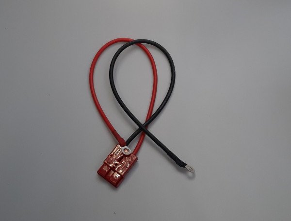 Anderson 50A Red Con| 8awg 100A Power cable (RED450mm Black 500mm) |round 8.5mm shue con w. Shrinktube