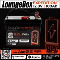 LoungeBox Expedition | 12V LiFePo BT5 + HEATING -30° | Outdoor Accu Camping Caravan #1 100Ah