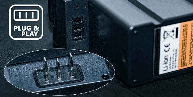 The Smart Batteries Bms controls the charging when connected to the SMART Charger / Multi charger. It will automatically choose the right charge current and balance charge the cells.