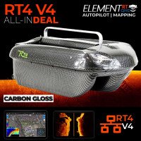 RT4 V4 ULTRA | Carbon Gloss Silverline | ALL-IN Element APV4 Baitboat Set