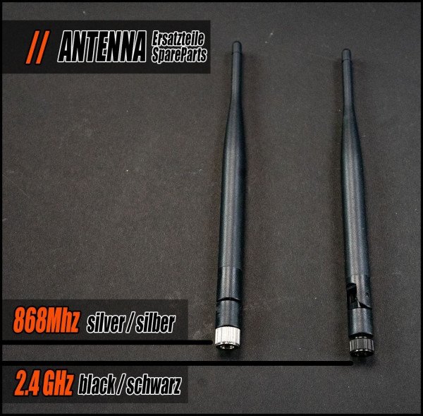 Antenne 868MHz | SMA Silber | Aerial Antenna - CONNECTEUR CHROME