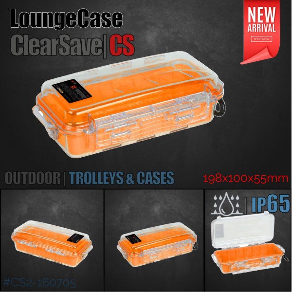 LoungeCase CS2 | Organizer | Clear | 20x10x5,5cm | incl. Silicon