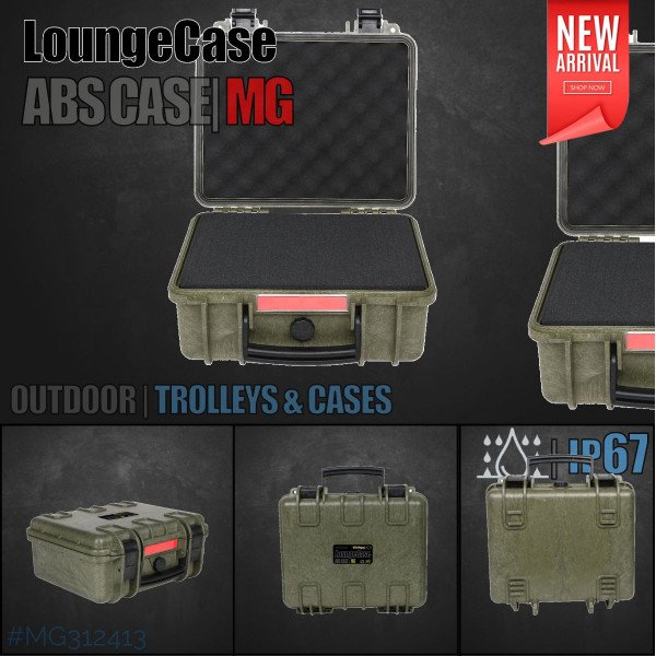 LoungeCase MG | Green | 34x31x15cm | incl. Foam